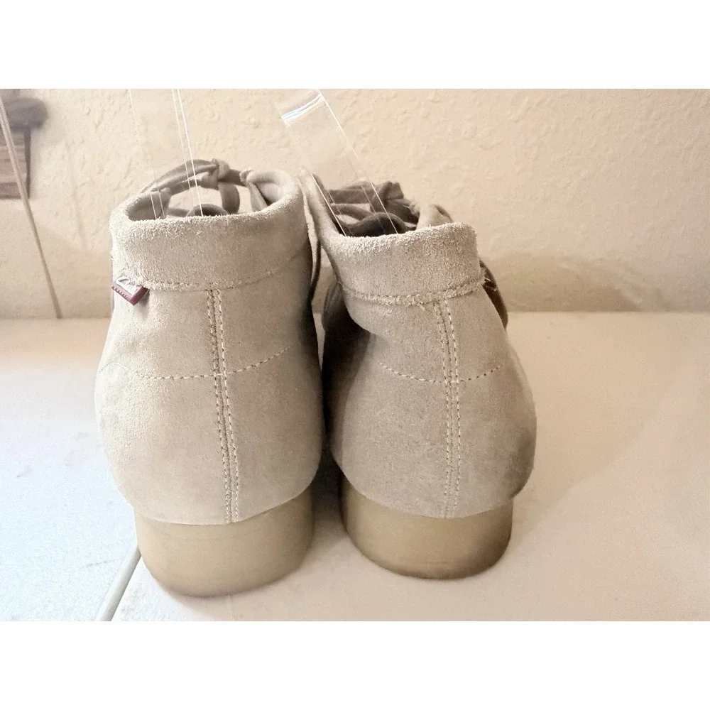 Clarks Stinson Hi Men's Size 14 Sand Suede Wallabee Chukka Shoes Beige Moc Toe